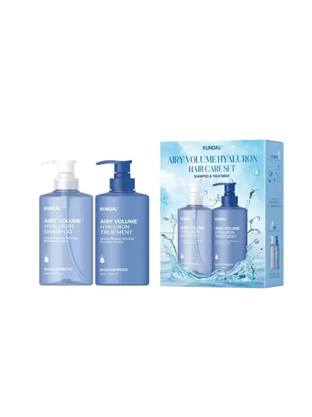 Kundal Hyaluron Airy Volume 300ml set- Σαμπουάν και μαλακτική με υαλουρονικό