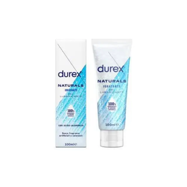 DUREX Naturals Ενυδατικό Λιπαντικό Gel με 100% Φυσικά Συστατικά Και Υαλουρονικό Οξύ 100mL