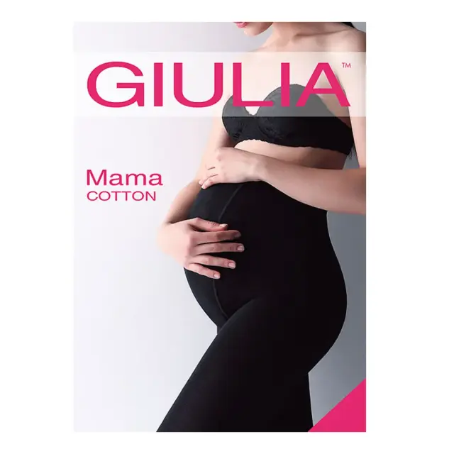 FMS Mama καλσόν εγκυμοσύνης 200 DEN βαμβακερό, Χρώμα Μαύρο - S 2
