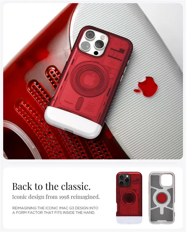 Spigen Classic C1 MagSafe, ruby - iPhone 16 Pro Max 3