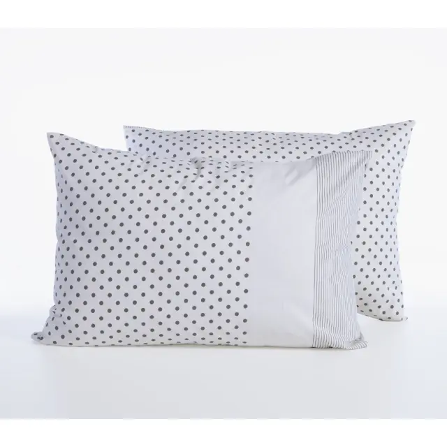 Μαξιλαροθήκη Nef-Nef Donter 26 Ecru/Anthracite 52x72