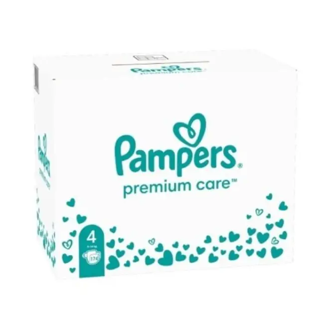 Pampers® Premium Care™ Monthly Πάνες με Αυτοκόλλητο Νο 4 για 9-14kg, 188 τμχ