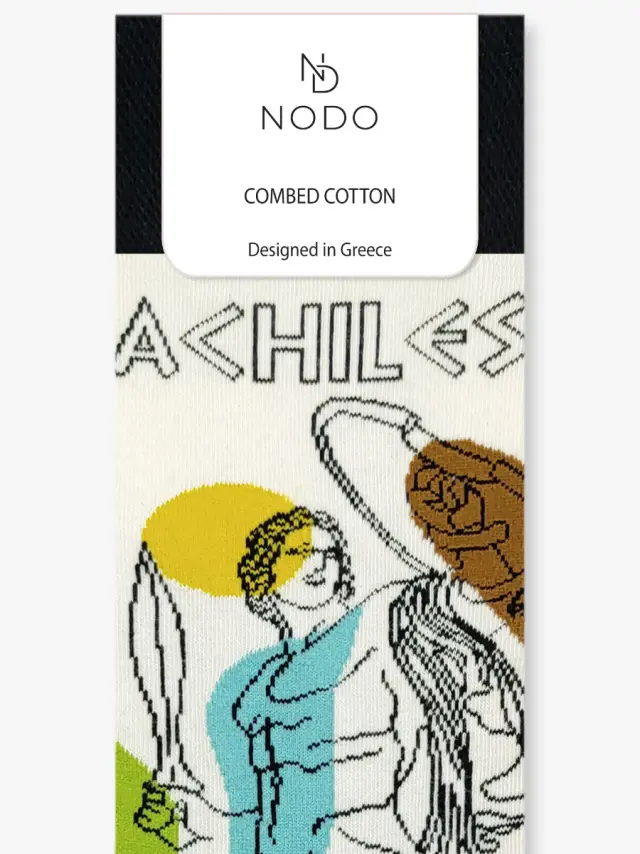 Κάλτσα Βαμβακερή με Σχέδια Achilles NODO - 43-48 3