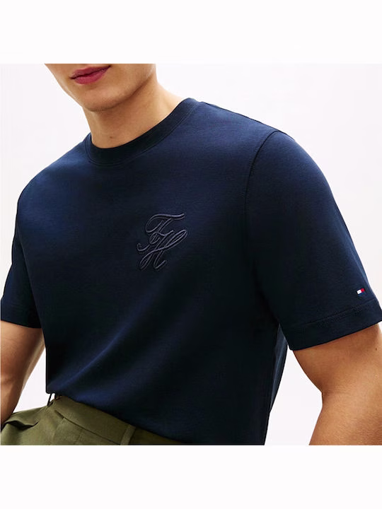 Tommy Hilfiger Ανδρικό T-shirt Σκούρο Μπλε Μπλε Σκούρο 2