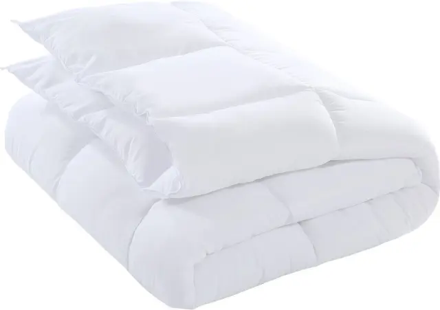 Πάπλωμα 155x200 Μονό 300gsm Microfiber Viopros White 100% Microfiber