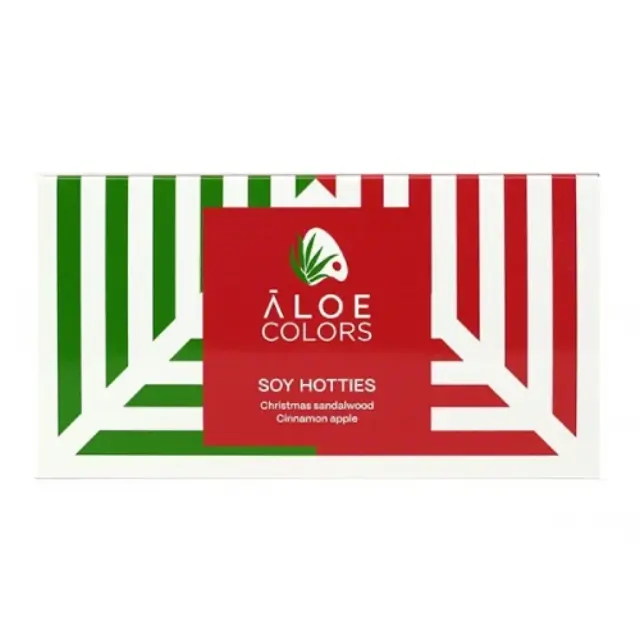 Aloe+ Colors Soy Hotties Box, Σετ με Χριστουγεννιάτικα Αρωματικά Κεριά για Αρωματιστές 14 x 5gr 2