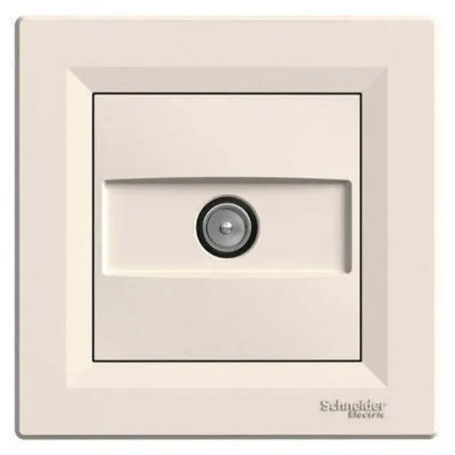 Asfora, TV socket ending, 1dB, cream