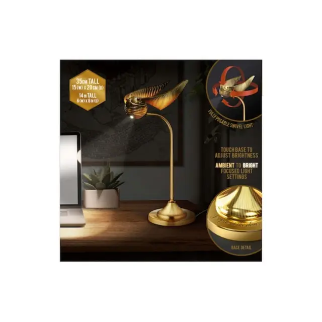 Φωτιστικό Γραφείου Harry Potter Golden Snitch Posable Desk Lamp
