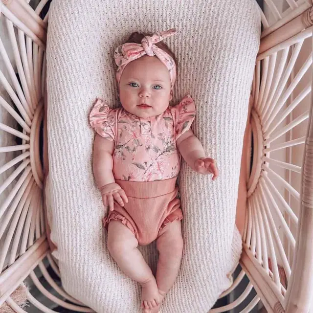 Snuggle Hunny - Pink Summer set 0 - 3 μηνών