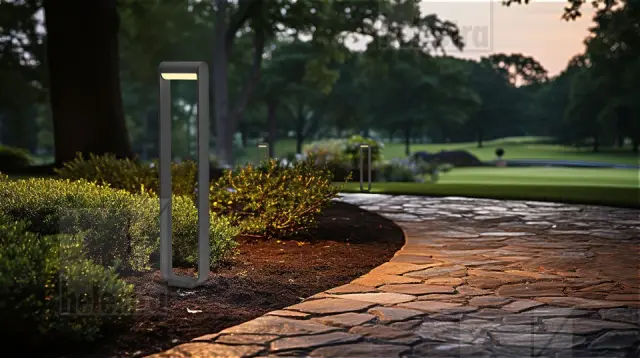 LUZ44 Bollard Φωτιστικό LED Εξωτερικού Χώρου IP54 Graphite με Περιστρεφόμενη Κεφαλή Ανθρακί