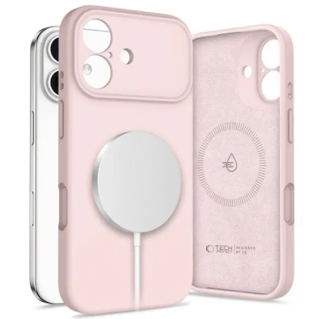 Tech-Protect® MagSafe Back Cover Σιλικόνης για iPhone 17-Pink Pearl