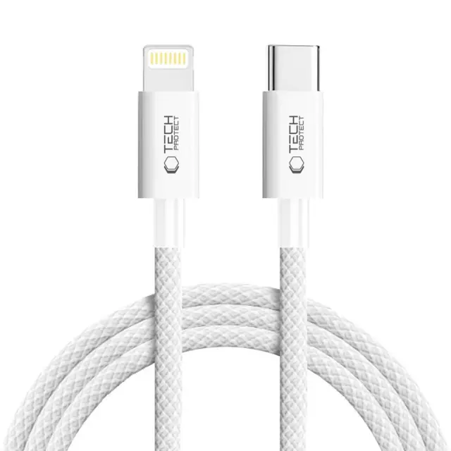 TECH-PROTECT ULTRABOOST LITE LIGHTNING CABLE PD27W/3A 100CM COOL GREY