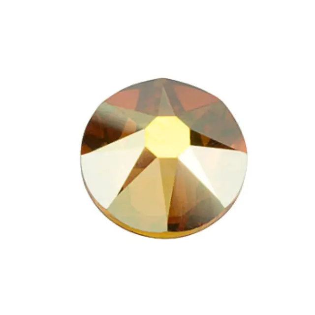 Swarovski 2088-METSH. GlueFix XIRIUS Crystal Metallic Sunshine SS34 Ø7.1x3mm ~12τεμ