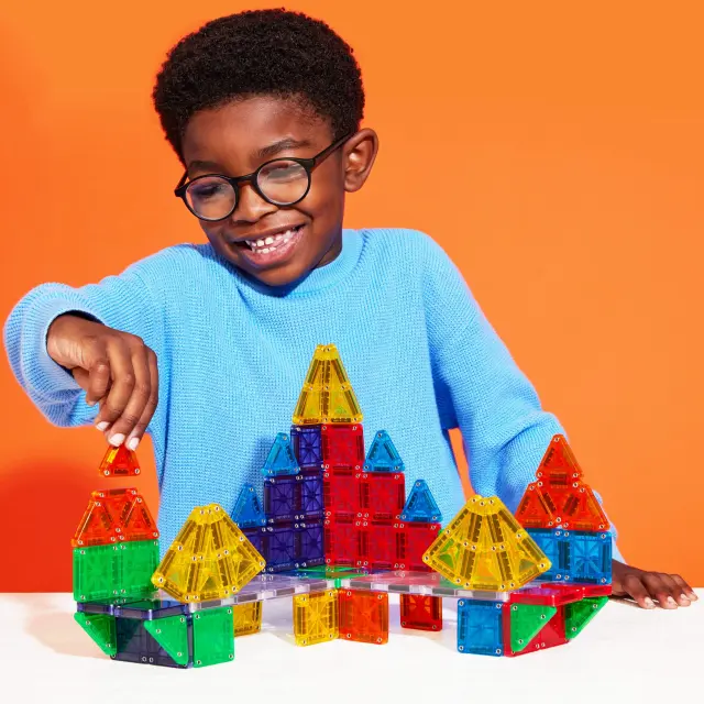 Magna-Tiles Μαγνητικά Πλακίδια microMAGS 70 Κομμάτια Deluxe Set (3+ ετών) 244070 2