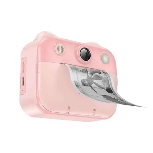 Hoco DV204 Compact Φωτογραφική Μηχανή 48MP Ροζ