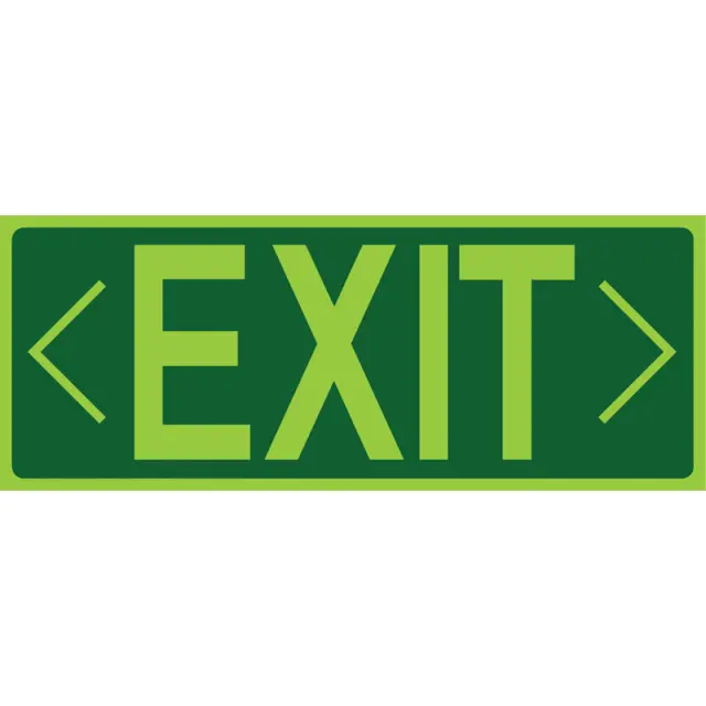 Πινακίδα Exit Φωσφόριζε PVC 115x295mm