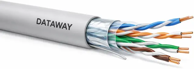 Dataway FTP cable, CAT5e, PVC, Eca, 500m, grey