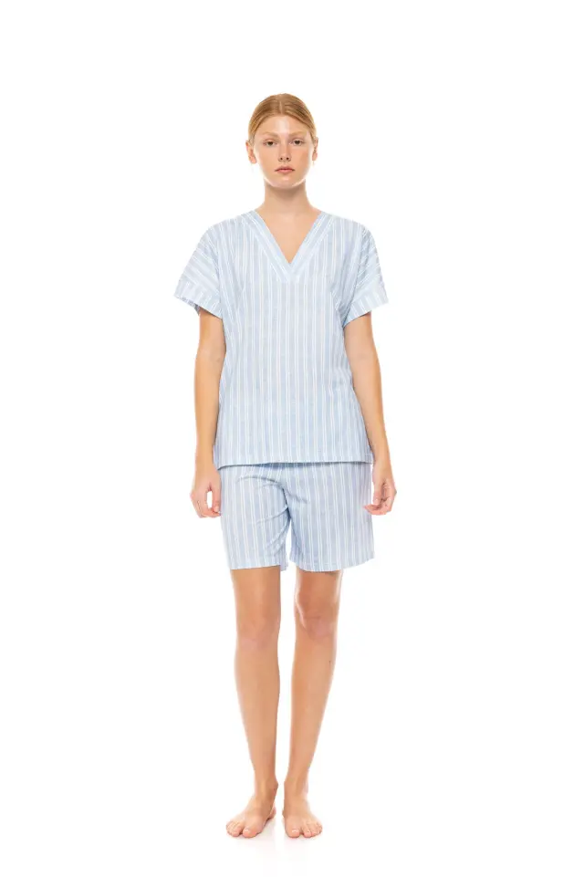 S1518 - Type - PYJAMA SHORTS NORDIC STRIPE