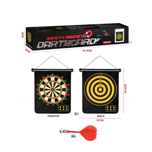 DartBoard Σετ Μαγνητικός Στόχος με βελάκια - Dart Board Safety Magnetic 0243003