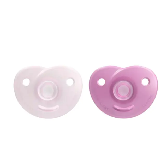 Philips Avent Soothie Πιπίλες Σιλικόνης 0-6m Ροζ 2τμχ