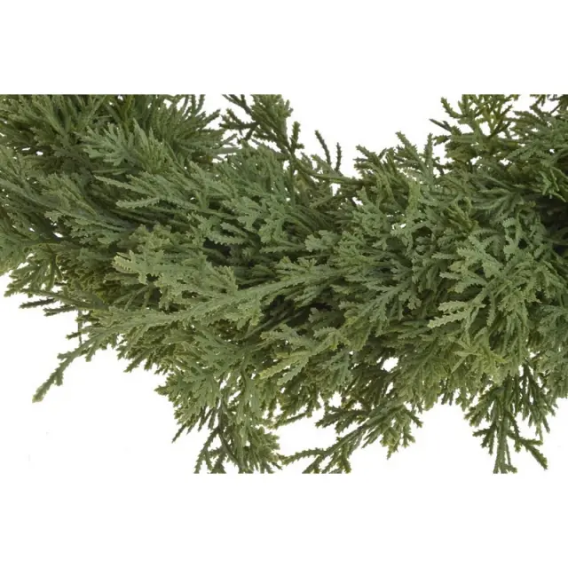 Στεφάνι τεχνητό τούγιας, 43cm 2