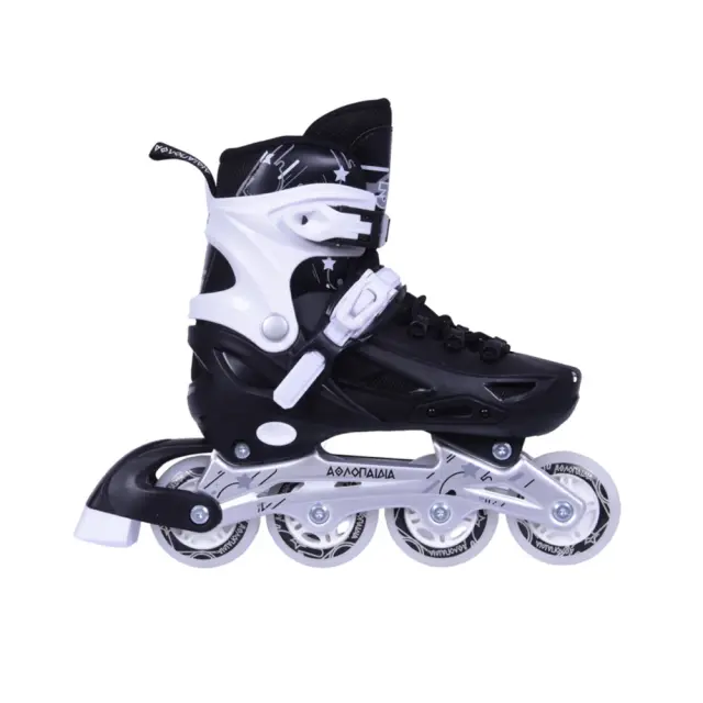 ΑΘΛΟΠΑΙΔΙΑ Μαύρα Παιδικά Skates - Ρυθμιζόμενου μεγέθους rollers για παιδιά - 35-38