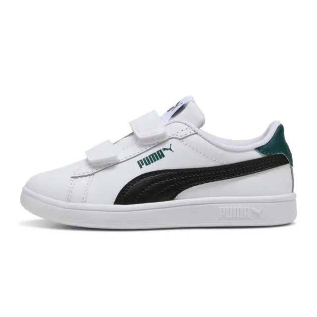Puma Boy's Smash 3.0 Low Velcro (PS) Άσπρο - Μαύρο 392033-22 (Puma)