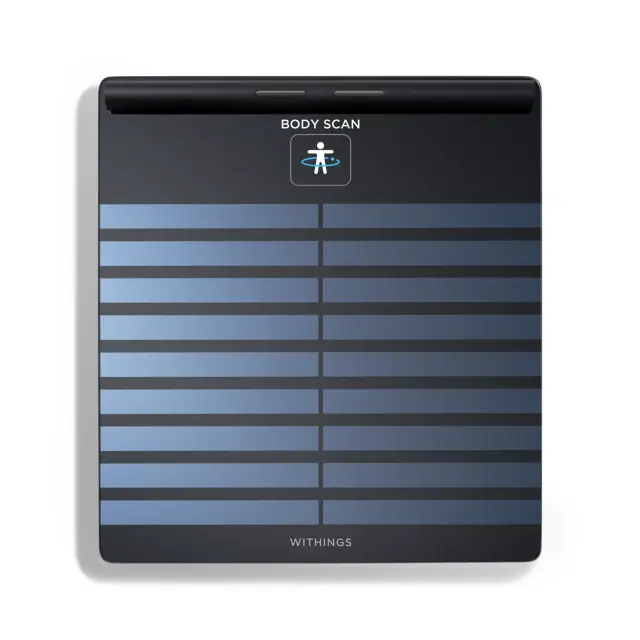 WITHINGS Body Scan Wifi Ζυγαριά με ΗΚΓ, Λιπομετρητή και Ανίχνευση Περιφερικής Νευροπάθειας Black
