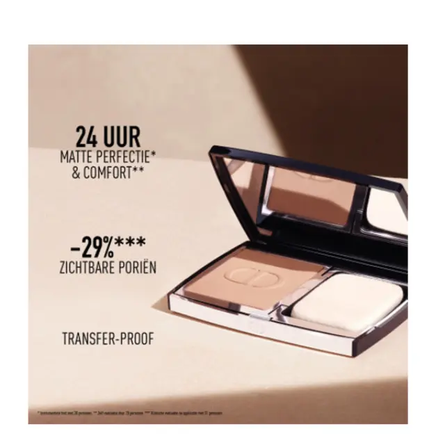 Dior Forever Natural Velvet Compact Foundation - Long Wear - No Transfer - 90% Natural-Origin Ingredients 10gr 2