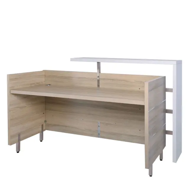 Reception-Γραφείο PROLINE Sonoma/Λευκό Μελαμίνη 180x75x110cm 2