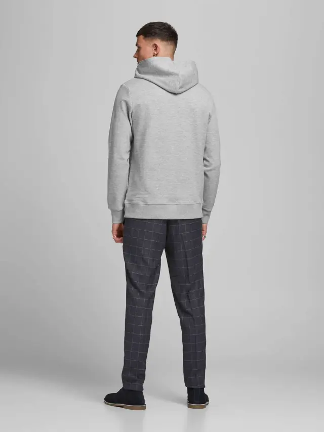 JJEBASIC SWEAT HOOD NOOS Light Grey Melange 2
