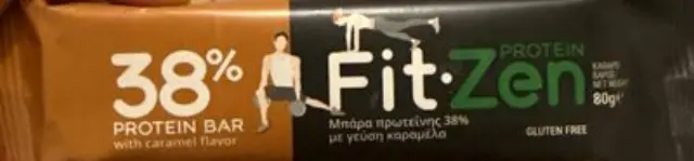 Fit-Zen Μπάρα Πρωτεΐνης 38% με γεύση Καραμέλα 80gr
