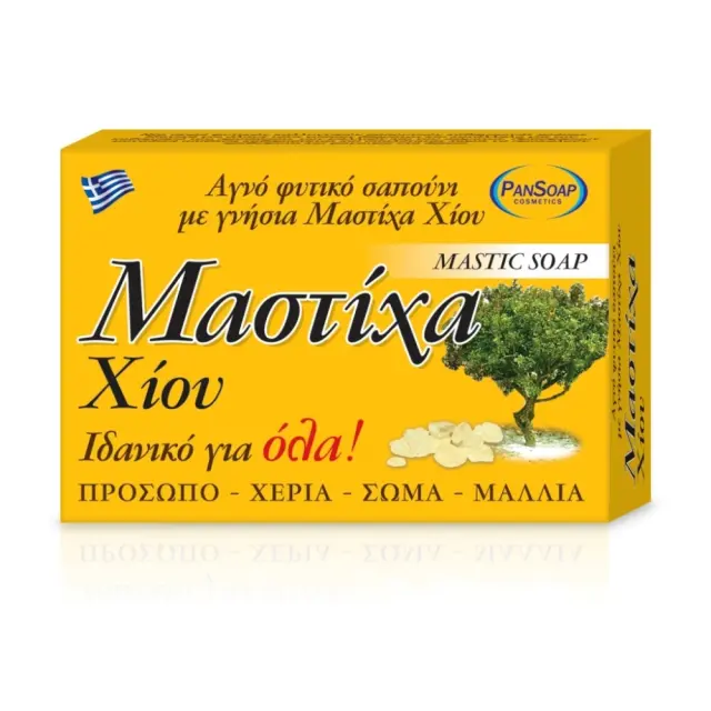 PanSoap Αγνό φυτικό σαπούνι με γνήσια Μαστίχα Χίου 125gr.
