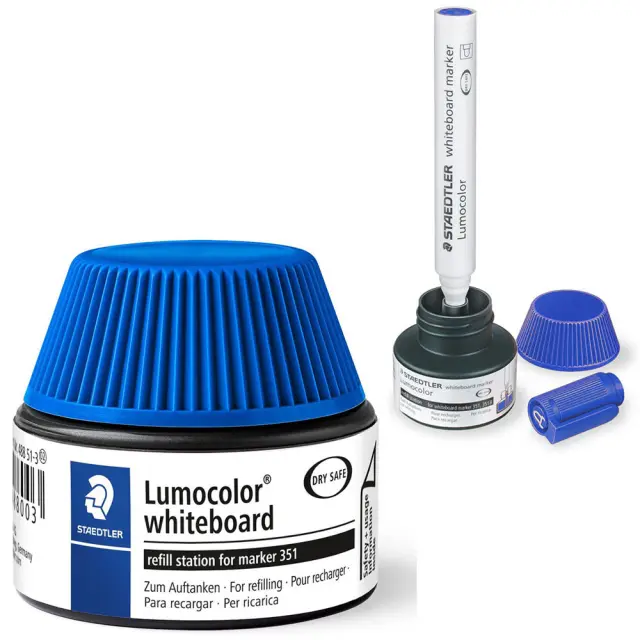 Staedtler Lumocolor Μελάνι Επαναγεμίσματος Ασπροπίνακα - Μπλε - 30ml