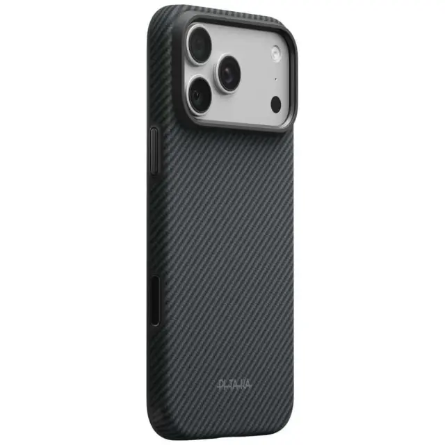 Pitaka Summa Case, Black/Grey Twill - iPhone 18 Pro Max