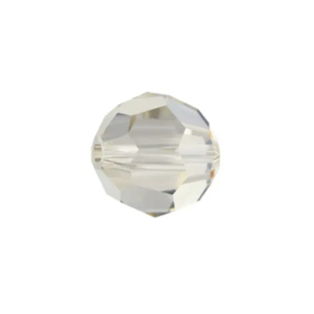 Swarovski 5000 Faceted Round Crystal Silver Shade 4mm - 10τεμ