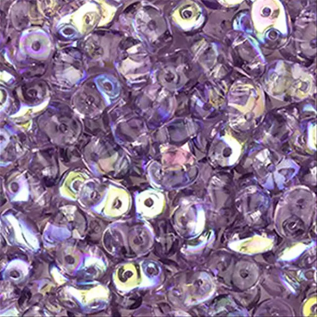 Χάντρα MiniDuo - Tanzanite AB 2x4mm ~7gr