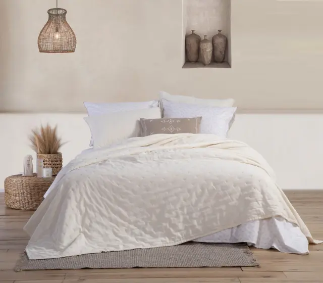ΚΟΥΒΕΡΛΙ ΥΠΕΡΔΙΠΛΟ EYDIS 230X240 ECRU NEF NEF