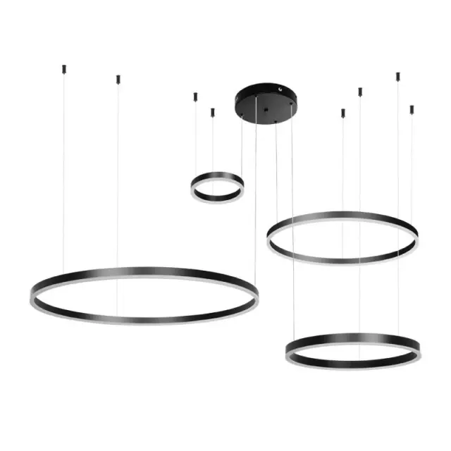 kelvo® VENOM KLV-101-0202 Μαύρο Κρεμαστό LED Φωτιστικό 150W CCT Dimmable 3