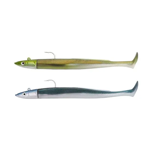 Σιλικονούχο Χέλι Fiiish Crazy Paddle Tail No3 Combo CPT1226 Double Combo Off Shore - 20gr Khaki + Pearl Blue