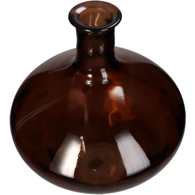 Βάζο Καφέ Ανακυκλωμένο Γυαλί 37x37x46cm 2
