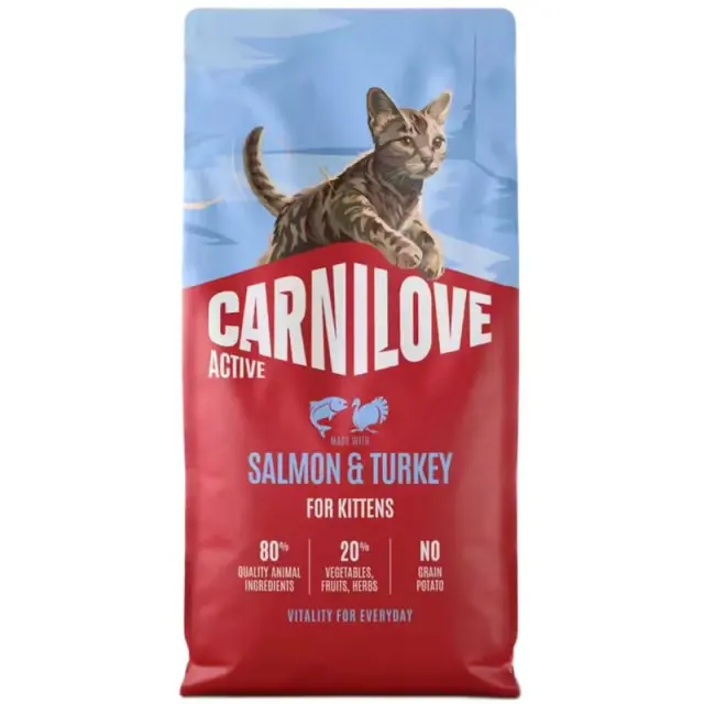 Carnilove Grain Free Kitten Active Salmon & Turkey 2Kg Μονόχρωμο