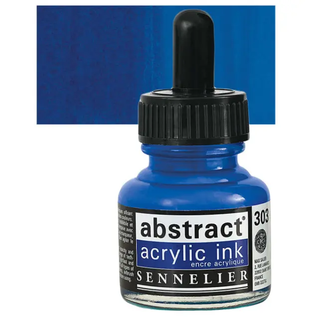 Sennelier Abstract Ακρυλικό Μελάνι 303 Cobalt Blue Hue - 30ml
