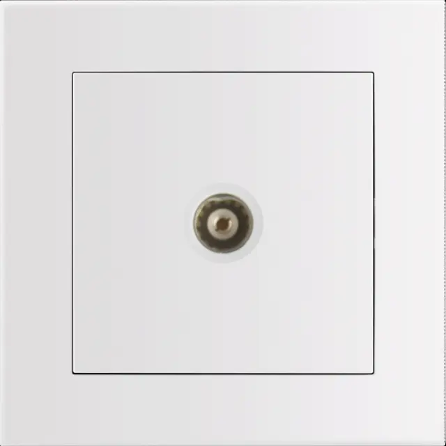 Entac Arnold Recessed wall TV socket End type White 15.005.0114
