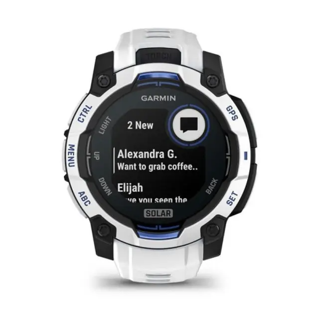 Garmin Instinct 3 Solar watch, 45mm, white