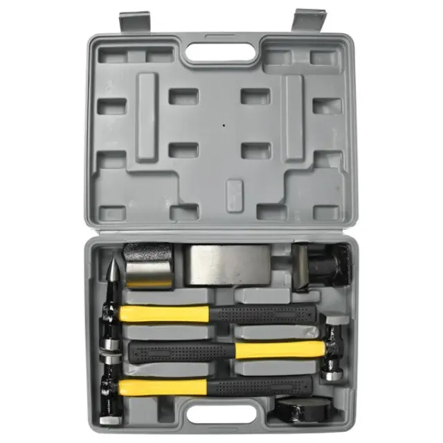 Two-way hammer set 8 pieces case