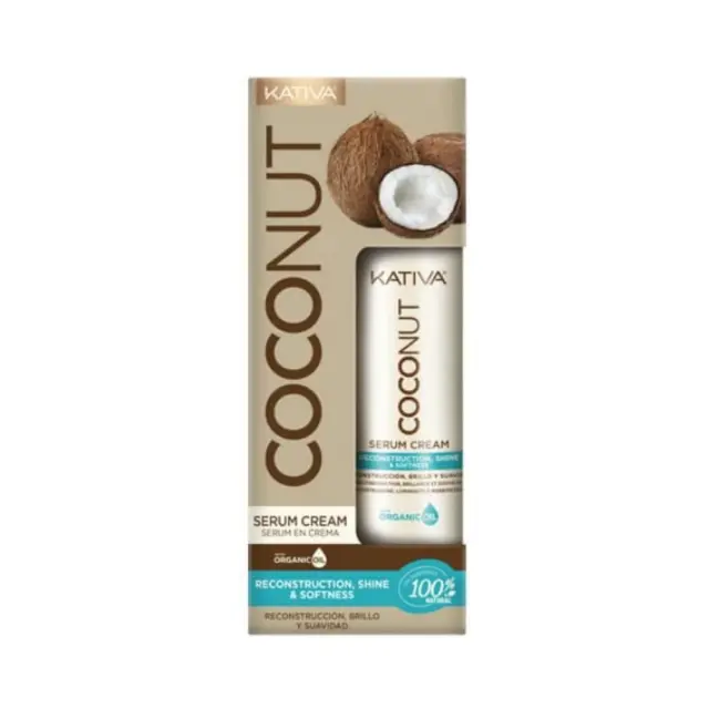 Kativa Coconut Cream Serum Λείανσης για Όλους τους Τύπους Μαλλιών 200ml 2