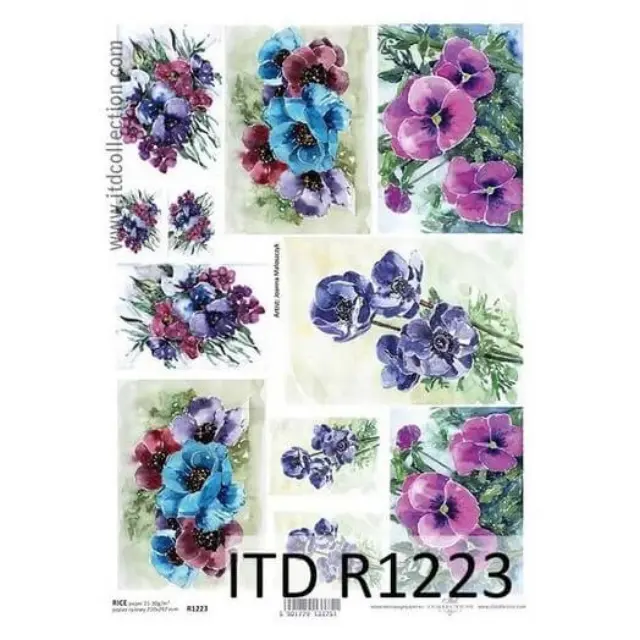 Ριζόχαρτο ITD 21x29cm, Πανσέδες, R1223