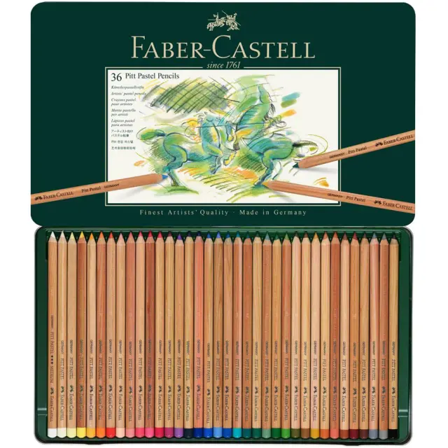Ξυλομπογιές Faber-Castell Pitt Pastel Σε Μεταλλική Κασετίνα 36 Τεμάχια / 112136 (Faber Castell)