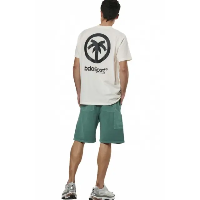 Body Action Men's Natural Dye Carpenter Shorts Πράσινο 033525-07B (Body Action) 3